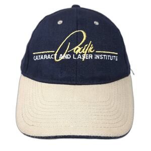 Pacific Cataract And Laser Institute Strapback Baseball Cap Blue One Size Cotton